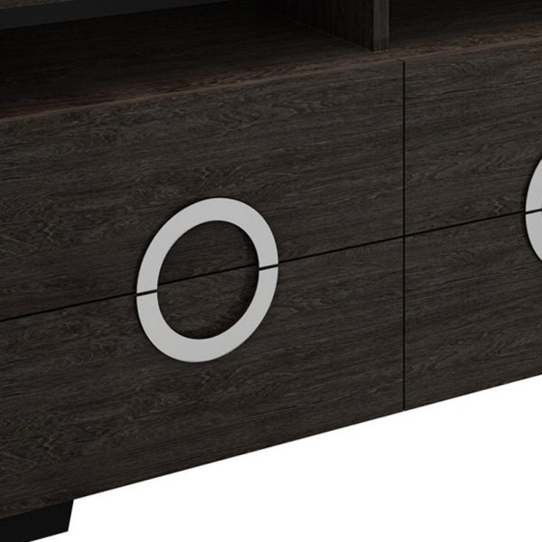 27" Refined Grey High Gloss Tv Entertainment Unit - Image 3