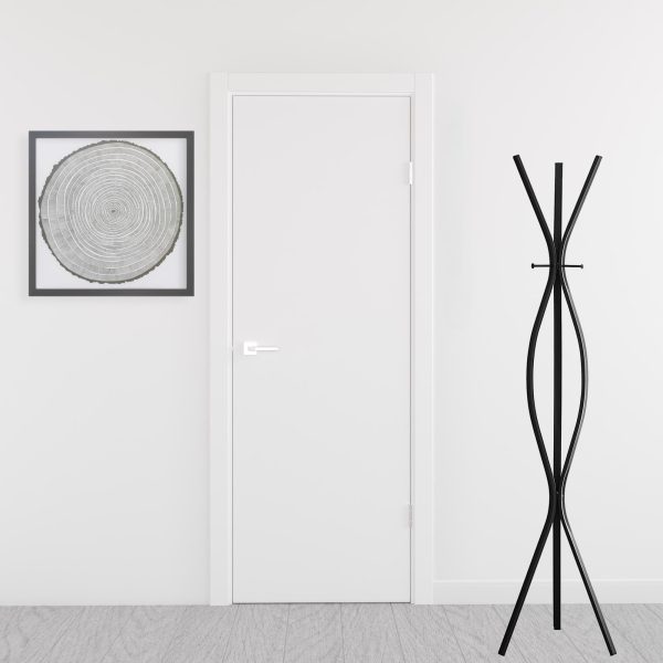 12" X 18" X 72" Black  Metal  Coat Rack - Image 2