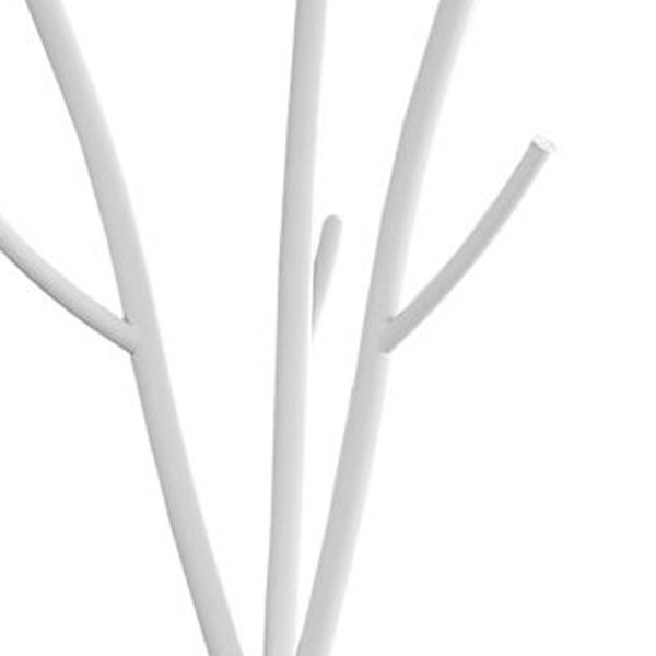 74" White Metal Modern Tree Branch Coat Rack - Image 3