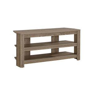 42" Brown Open Shelving TV Stand