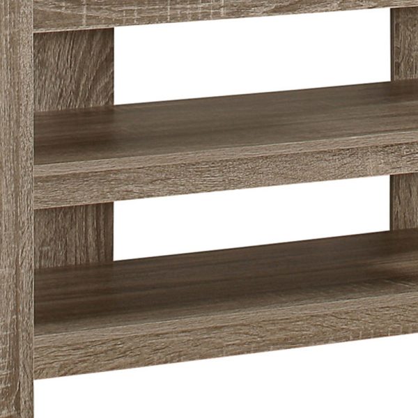 42" Brown Open Shelving TV Stand - Image 3