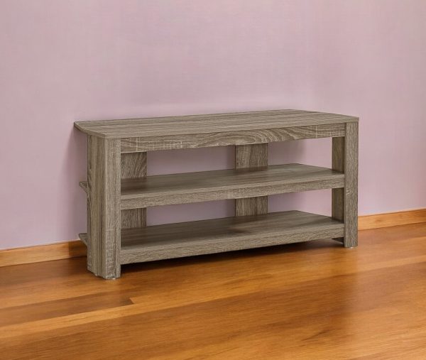 42" Brown Open Shelving TV Stand - Image 2