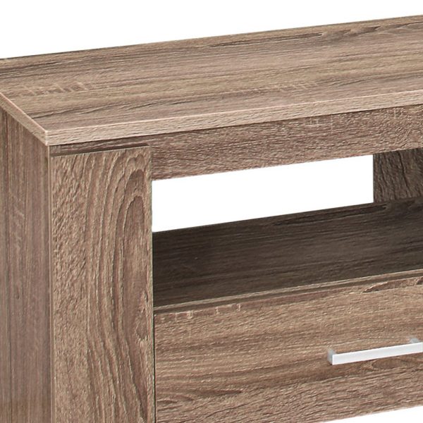 47" Deep Taupe Open Shelving TV Stand - Image 3