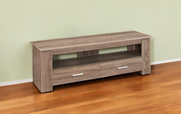 47" Deep Taupe Open Shelving TV Stand - Image 2