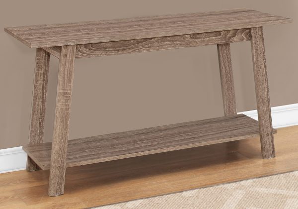 15.75" X 42" X 22.5" Dark Taupe Particle Board Laminate TV Stand - Image 2