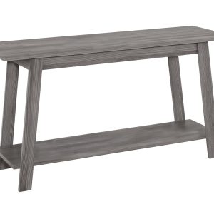 42" Gray Open Shelving TV Stand