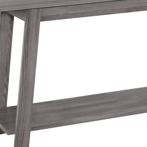 42" Gray Open Shelving TV Stand - Image 3