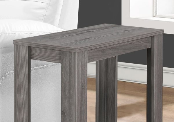 24" Gray Console Table With Storage - Image 3