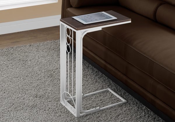 16" X 9" X 24.5" Cherrywhite Mdf Top And Metal Base Accent Table - Image 2