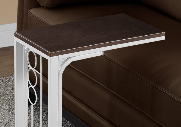 16" X 9" X 24.5" Cherrywhite Mdf Top And Metal Base Accent Table - Image 3