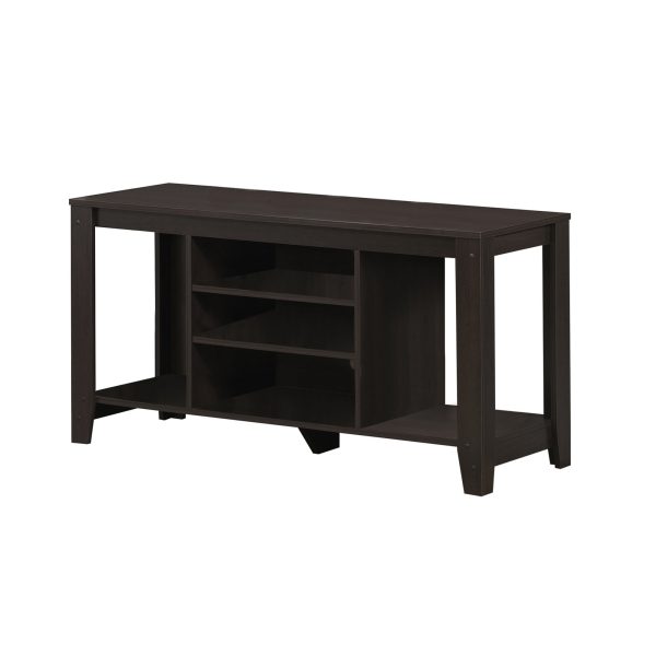 48" Dark Brown Open shelving TV Stand - Image 3