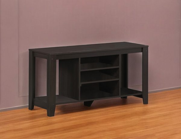 48" Dark Brown Open shelving TV Stand - Image 2