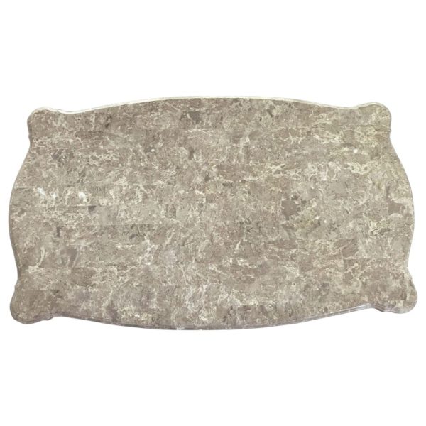 35" X 57" X 20" Marble Champagne Wood Coffee Table - Image 3