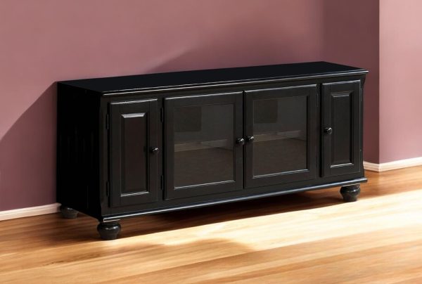 58" Black TV Stand - Image 2