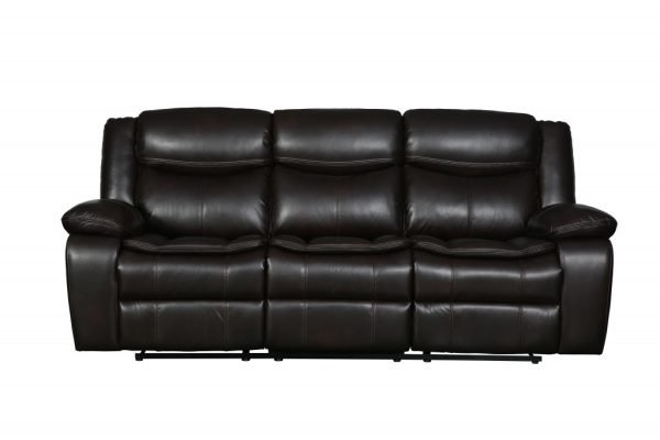 Two Piece Indoor Brown Microsuede Five Person Seating Set - Image 3