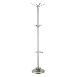 14" X 70" Champagne Powder Coated Steel Umbrella Stand Coat Rack