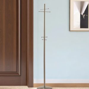 13" X 67" Brushed Steel Brushed Steel Coat Rack