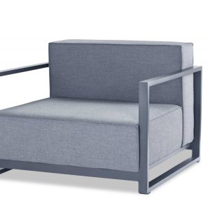 39" Gray Arm Chair