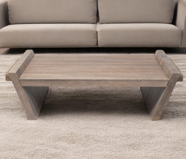 36" Brown Coffee Table - Image 2