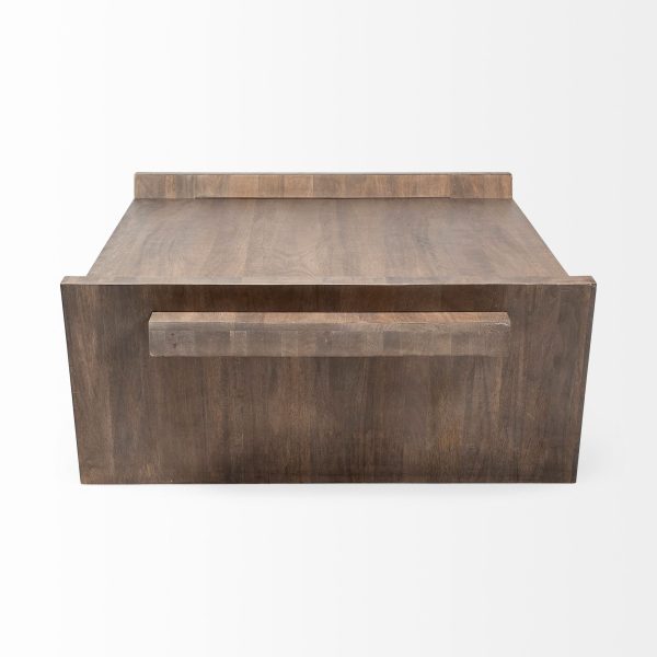 36" Brown Coffee Table - Image 4