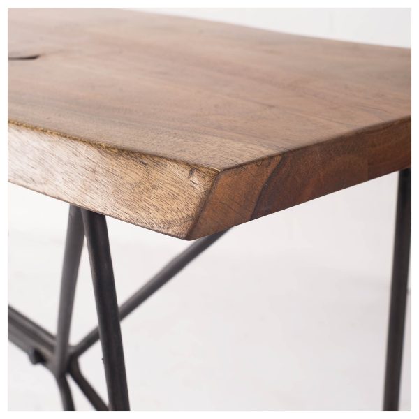 16" Brown Solid Wood Console Table - Image 3