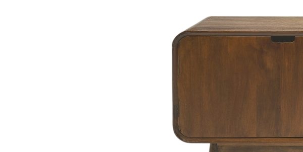 50" Brown Mid Century Modern Wood TV Stand - Image 4