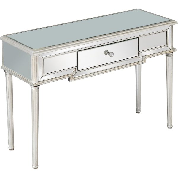 Silver Leaf Antiqued Console Table - Image 2