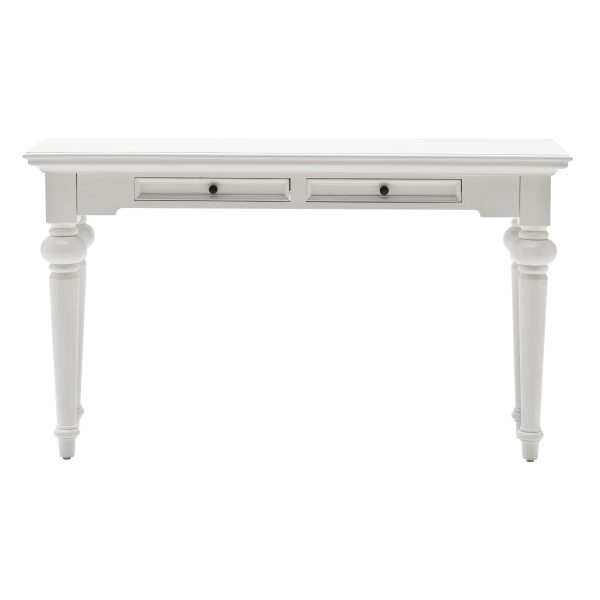 55" White Console Table With Storage - Image 2