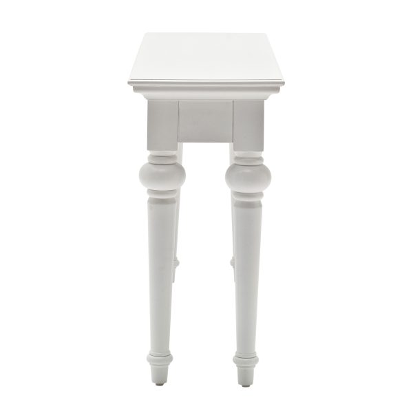 55" White Console Table With Storage - Image 4