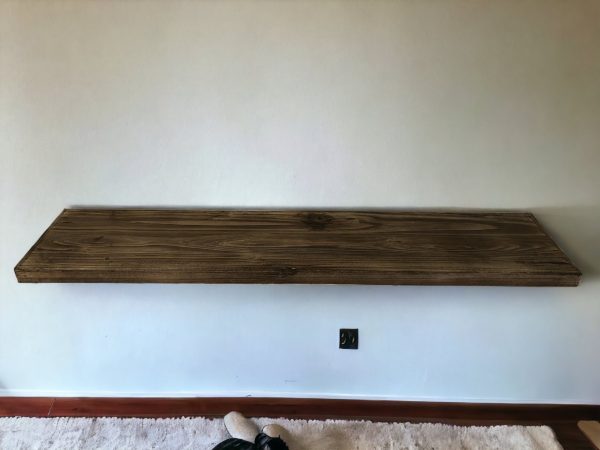 24" Solid Wood Wall-Mounted Shelving Unit - Image 3