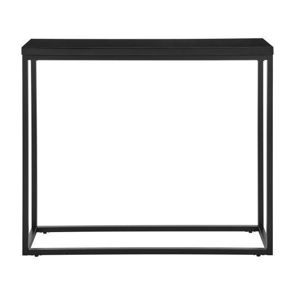 35" Black Frame Console Table