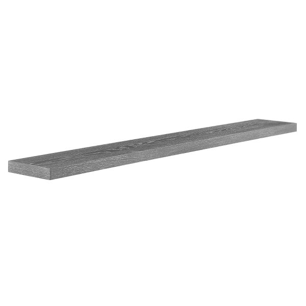 75" Gray Wooden Wall Mounted Floating Shelf - Image 3