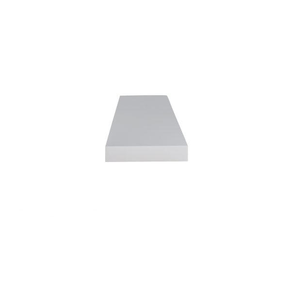 75" White Wooden Wall Mounted Floating Shelf - Image 3