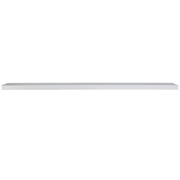 75" White Wooden Wall Mounted Floating Shelf - Image 2