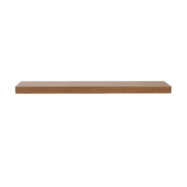 43" Brown Wooden Wall Mounted Floating Shelf - Image 2