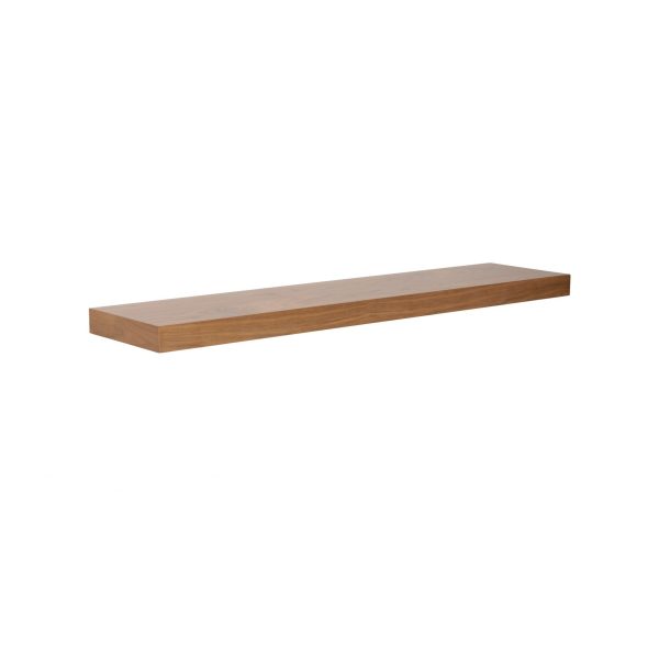 43" Brown Wooden Wall Mounted Floating Shelf - Image 3