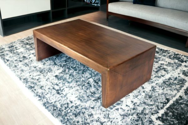 Modern Copper Tone Coffee Table - Image 3