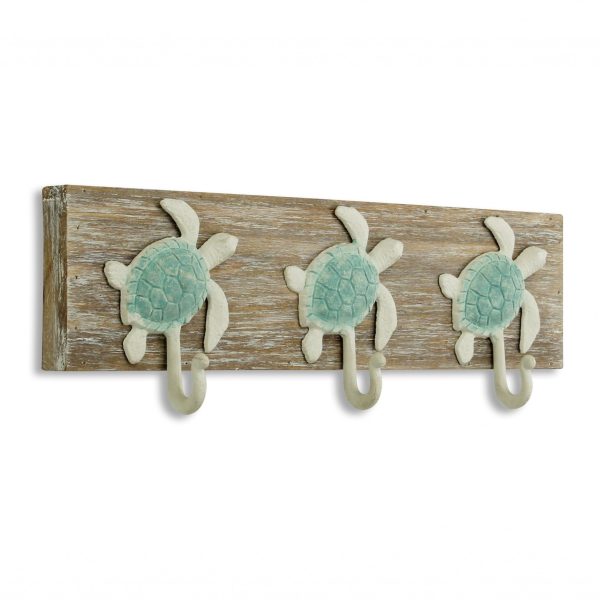 Coastal Sea Turtle Three Hook Coat Hanger - Image 2