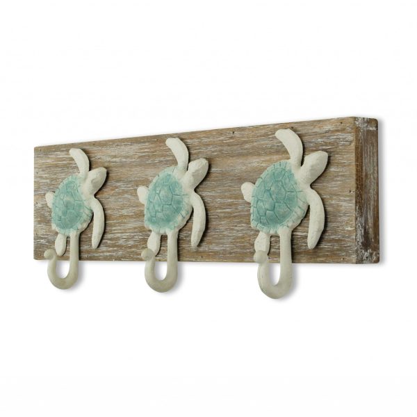 Coastal Sea Turtle Three Hook Coat Hanger - Image 3