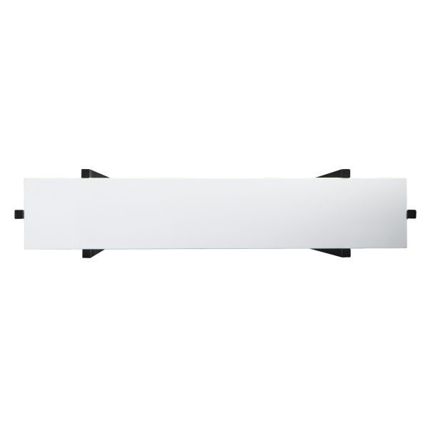 36" White and Black Frame Console Table - Image 2