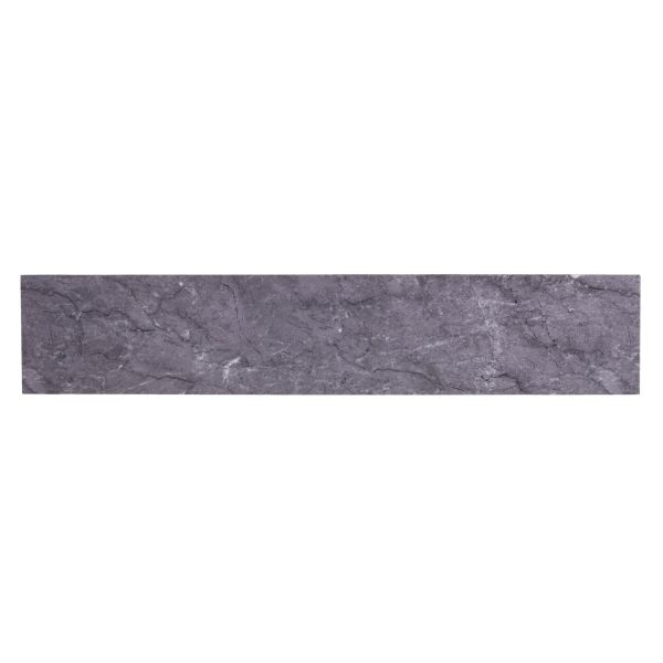 52" Gray and Gold Faux Marble Frame Console Table - Image 4