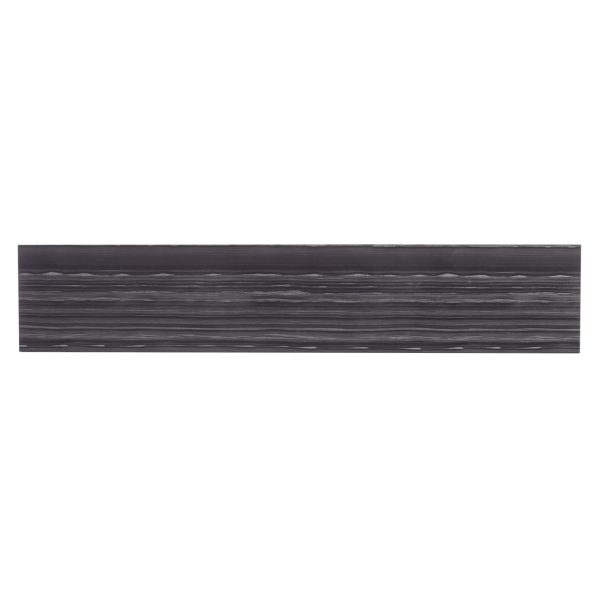 52" Black and Silver Faux Stone Frame Console Table - Image 4