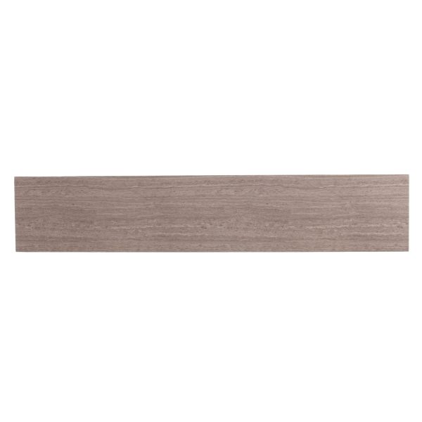 52" Taupe and Gray Faux Stone Frame Console Table - Image 4