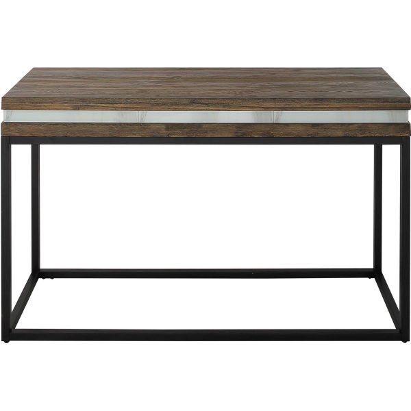 47" Brown and Black Frame Console Table - Image 2