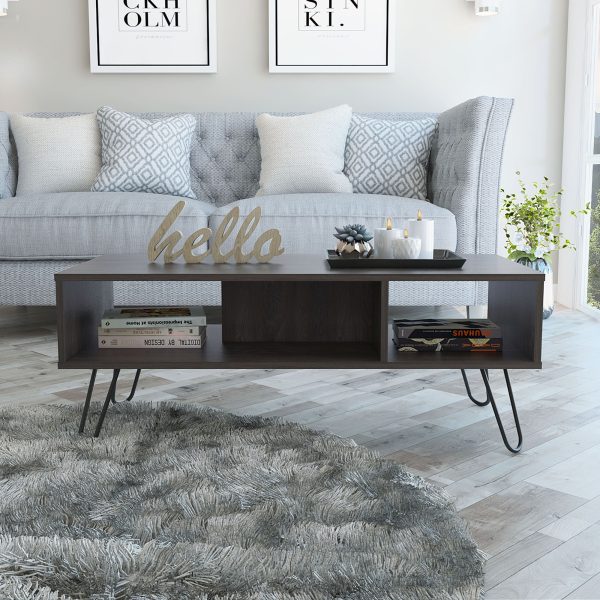 40" Carbon Espresso Manufactured Wood Rectangular Coffee Table - Image 4