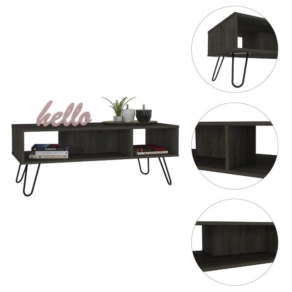 40" Carbon Espresso Manufactured Wood Rectangular Coffee Table - Image 3