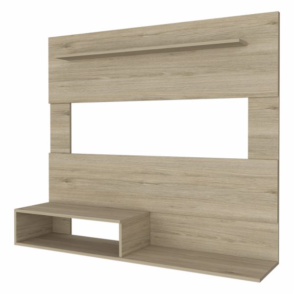55" Light Pine Open Shelving Entertainment Center - Image 2