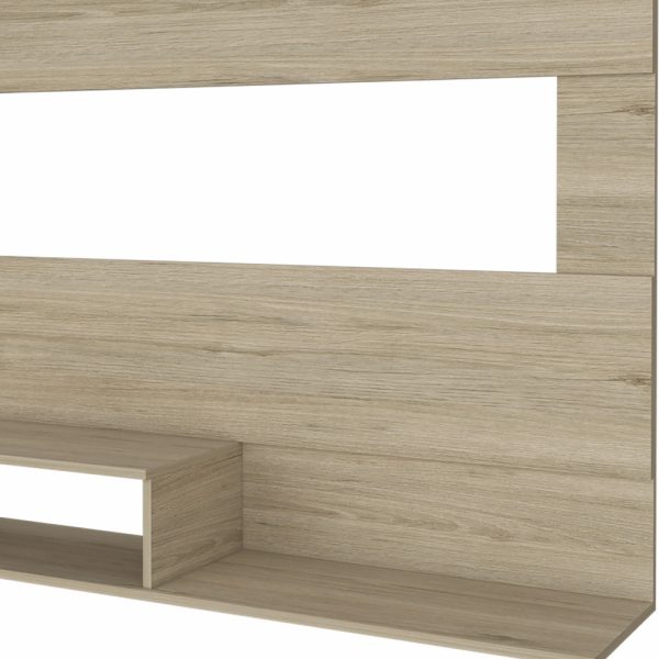 55" Light Pine Open Shelving Entertainment Center - Image 3