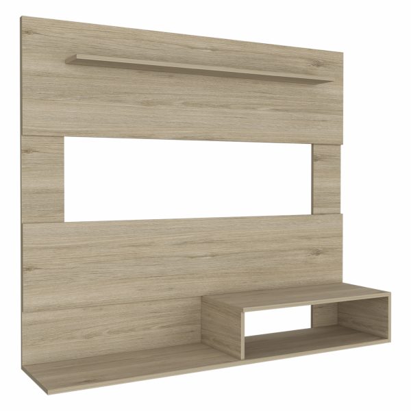 55" Light Pine Open Shelving Entertainment Center - Image 4