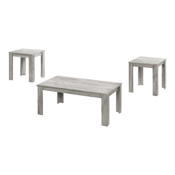 Set of Three 44" Gray Coffee Table - Image 3